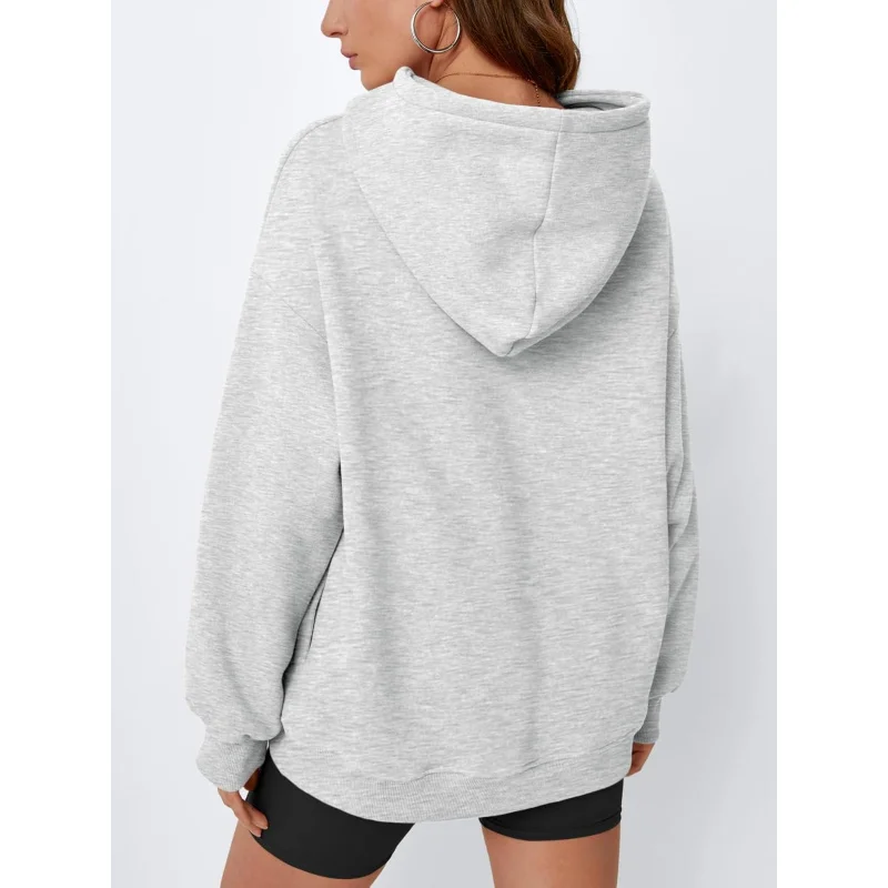 EFAN إمرأة المتضخم هوديس الصوف قمصان سويت شيرت بقلنسوة الخريف موضة وتتسابق 2025 ملابس لطيف مع جيوب