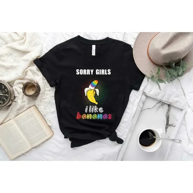 

Sorry Girl I Like Bananas T Shirt Girls Lgbt Gay Pride Funny Inspirational