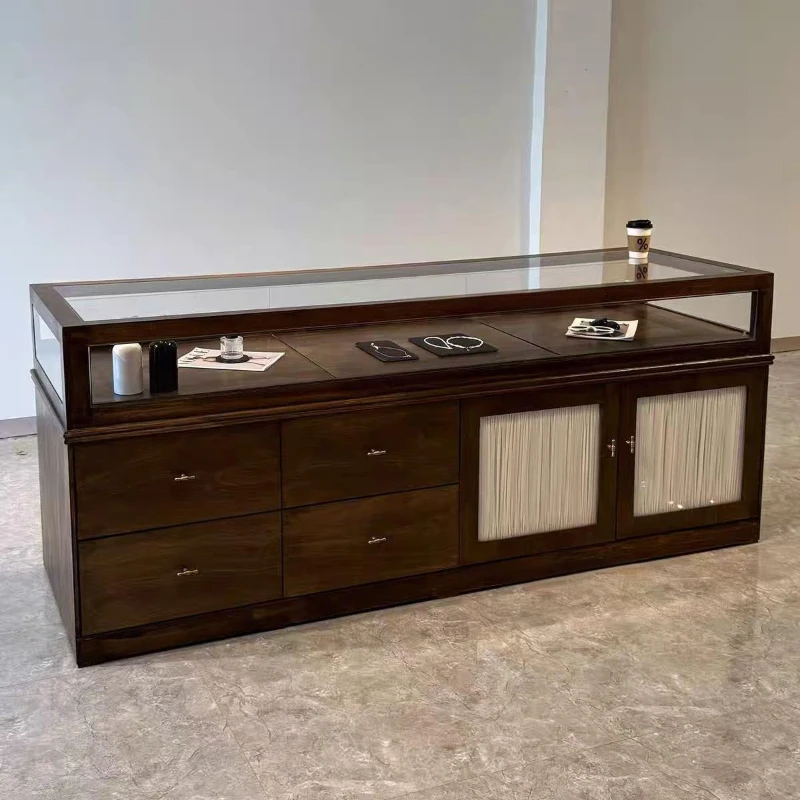 Clothing store Nakajima cabinet checkout page display cabinet Nakajima platform display locker