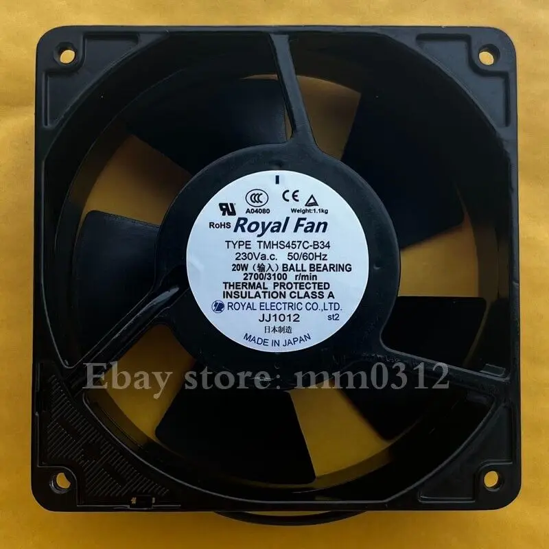 1pcs  ROYAL FAN TMHS457C-B34 20W 230v12038 Axial Fan