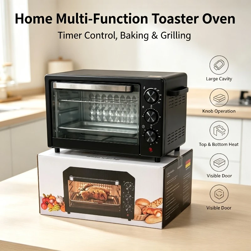 Home Electric Oven 13L 25L 48L Countertop Baking Oven for Cake Pizza Tart Household Baking Machine