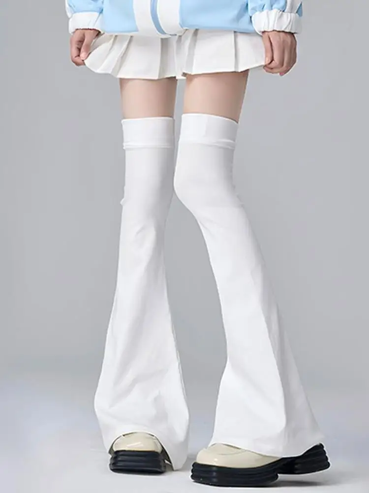 Knee Socks Leg Stockings Over The Knee Socks Y2K Horn Shaped Cuffs Fashion Clothes Spicy Slimming Socks Elasticity Stockings