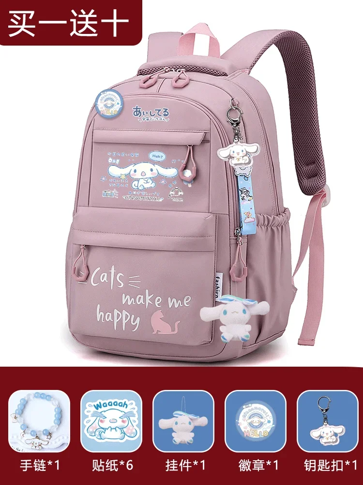 Mochila escolar Sanrio Cinnamoroll Babycinnamoroll Clow M para estudiantes, ligera y de gran capacidad para niños