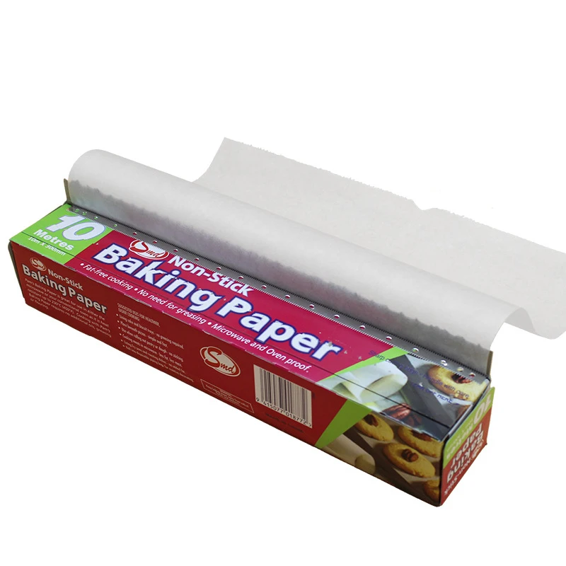 Greaseproof Oven Bakeware Baking Cooking Paper 10M 35M Baking Paper Parchment Paper Rectangle Baking Sheets for Bakery BBQ Party