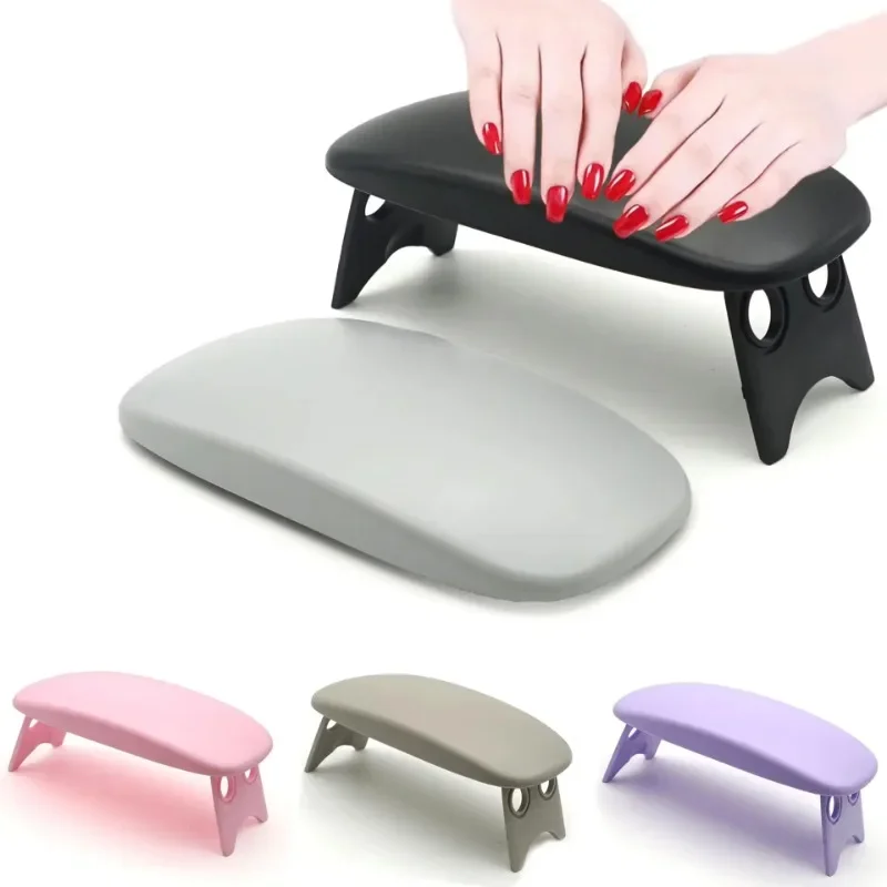 Reposapiés plegables para manicura, soporte para brazo, almohada, soporte para cojín, reposabrazos para uñas de escritorio, soporte para muñeca, suministros para estilista de uñas