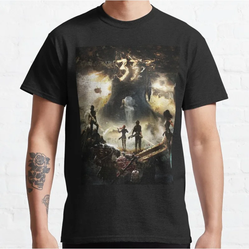 

Clair Obscur Expedition 33 video game 2025 Dark Fantasy video game T-shirt Gift for Gamer Large size Adult Tops S-6XL