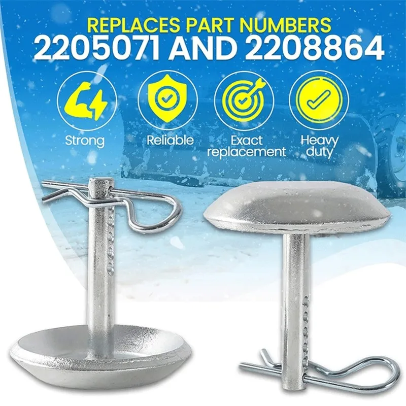 GTBL Adjustable Replacement Skid Shoes Kit In Stainless Steel For Snow Blower- Anti-Skid Design Plow