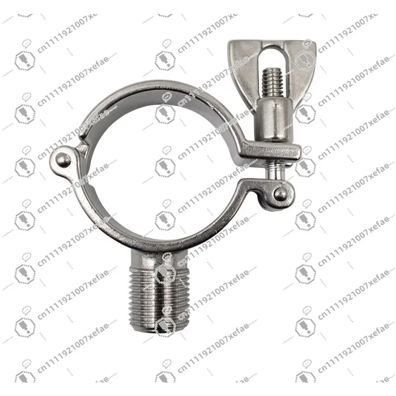 ISO Sanitary Male Tilt Tri-Clamp Fittings SS304 Food Grade 1/2'':4' Tube Clamp Support for Stock