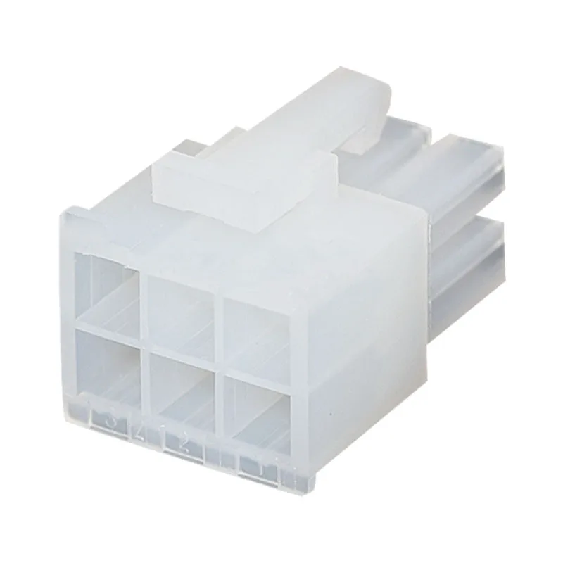 5557 single row male shell MX4.2MM PCI-E 6P  spacing air docking plastic shell connector buckle plug