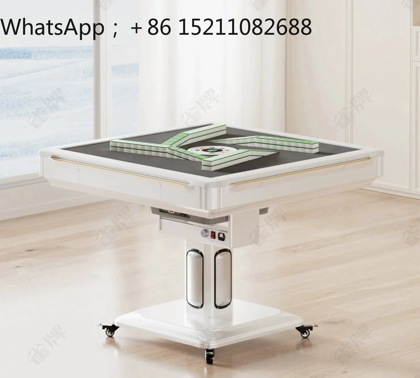 LLY roller coaster mahjong machine fully automatic household foldable electric mahjong table dual-purpose dining table