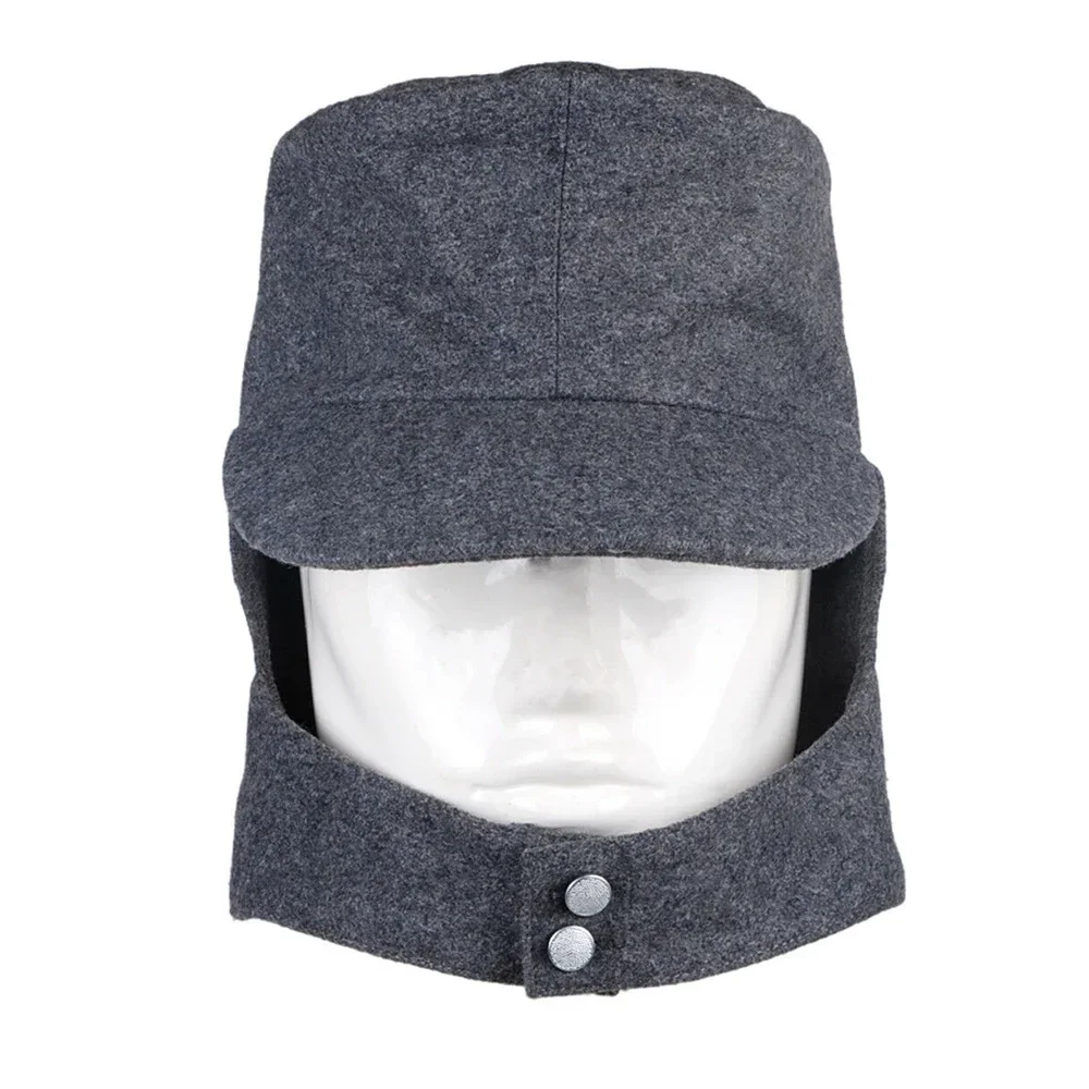 

Немецкий офицер шерсти времен Второй мировой войны M43, бронированная шерстяная полевая шляпа, горная шляпа с серебряной оправой, осенне-зимняя шерстяная шапка