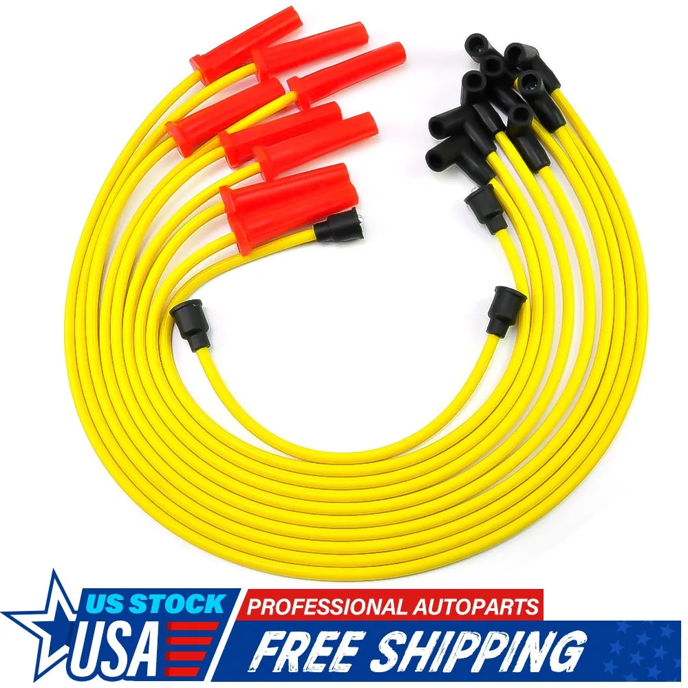 HEI Spark Plug Wires For Chrysler Dodge V8 Small Block 273 318 340 360 FORD 302 view 2