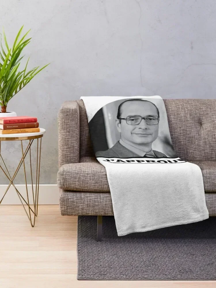 Jacques Chirac I agree french swag Throw Blanket Loose Luxury Designer Blankets