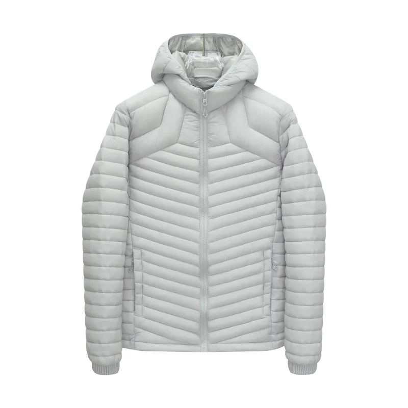 New Men's Lightweight Outdoor Puffer Jacket Hooded Insulated Thermal Puffy Winter Heated Parkas Men Outerwear Padded Parka Coats