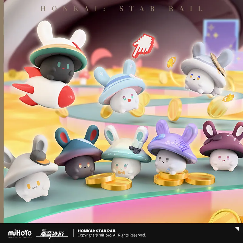 

miHoYo Honkai Star Rail Bunny Mushroom Mushroom Bunny Series Blind Box Mini Figure Collectible Model Anime Toy Birthday Gift