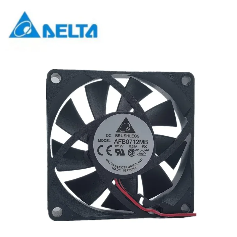 Novo Delta AFB0712MB Ventilador CPU, DC 12V, 0.24A, 7015,7 cm, 70x70x15mm