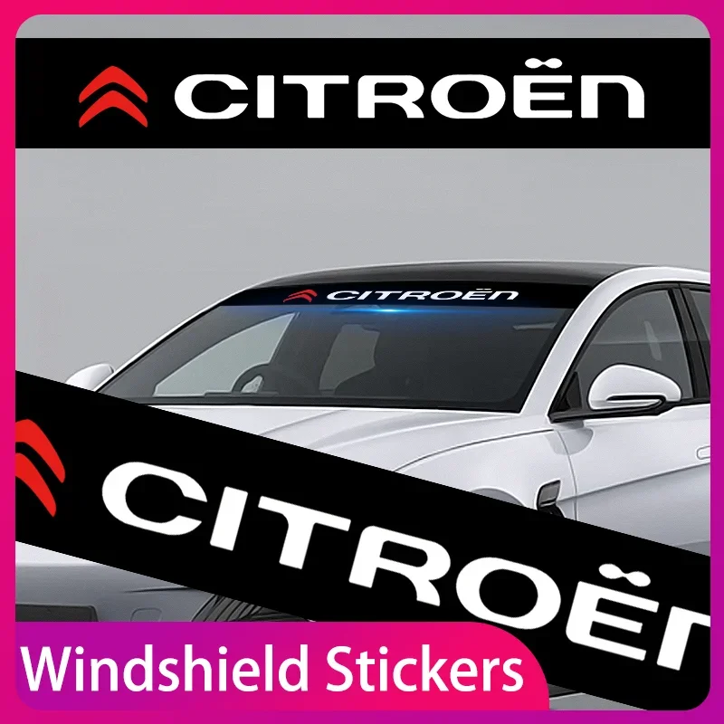 

New Car Front and rear windshield shade decorative sticker Heat Resistant For Citroen C8 C4 DS3 DS4 DS5LS DS6 Accessories