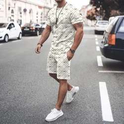 Summer Fashion 3D Printing Men's Shorts Set Quick-dry Breathable Sports Suit Short Sleeve T-Shirt Tracksuit Men's Jogging Sets