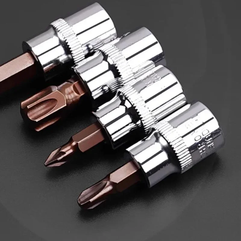 

5 шт., набор метрических насадок Torx с приводом 1/4 дюйма T15 T20 T25 T30 T40