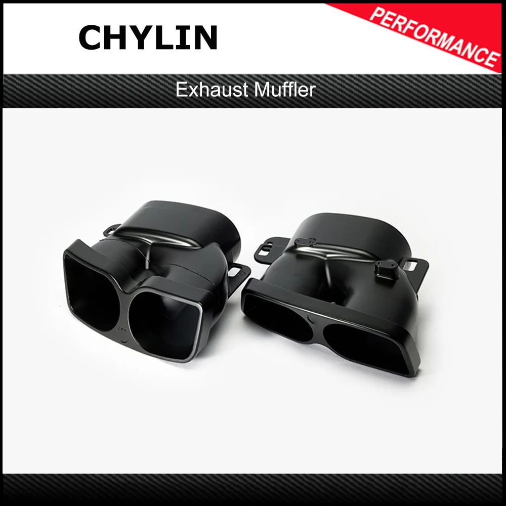 

Pair Modified Car Exhaust Muffler Tail Pipe Tips for Mercedes-AMG C63/S W204 W205 W212 W222 S205 C205 Pre-Facelift 15-18 Brabus