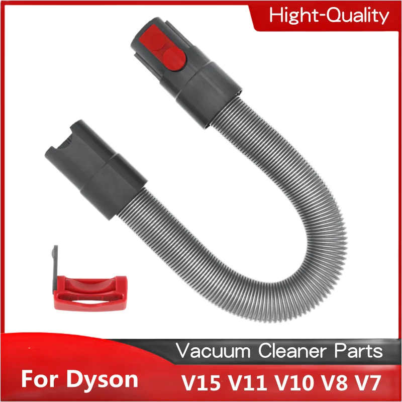 Extension Hose and Trigger Lock for Dyson - Flexible Hose and Switch Holder for Dyson V15 V11 V10 V8 V7 Vacuum Cleaner