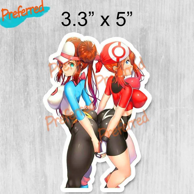 Holdable Anime Girls Big Boobs Waifu Car Stickers Motorcycle Racing Laptop Helmet Trunk Camping Car Vinyl Premium Decal