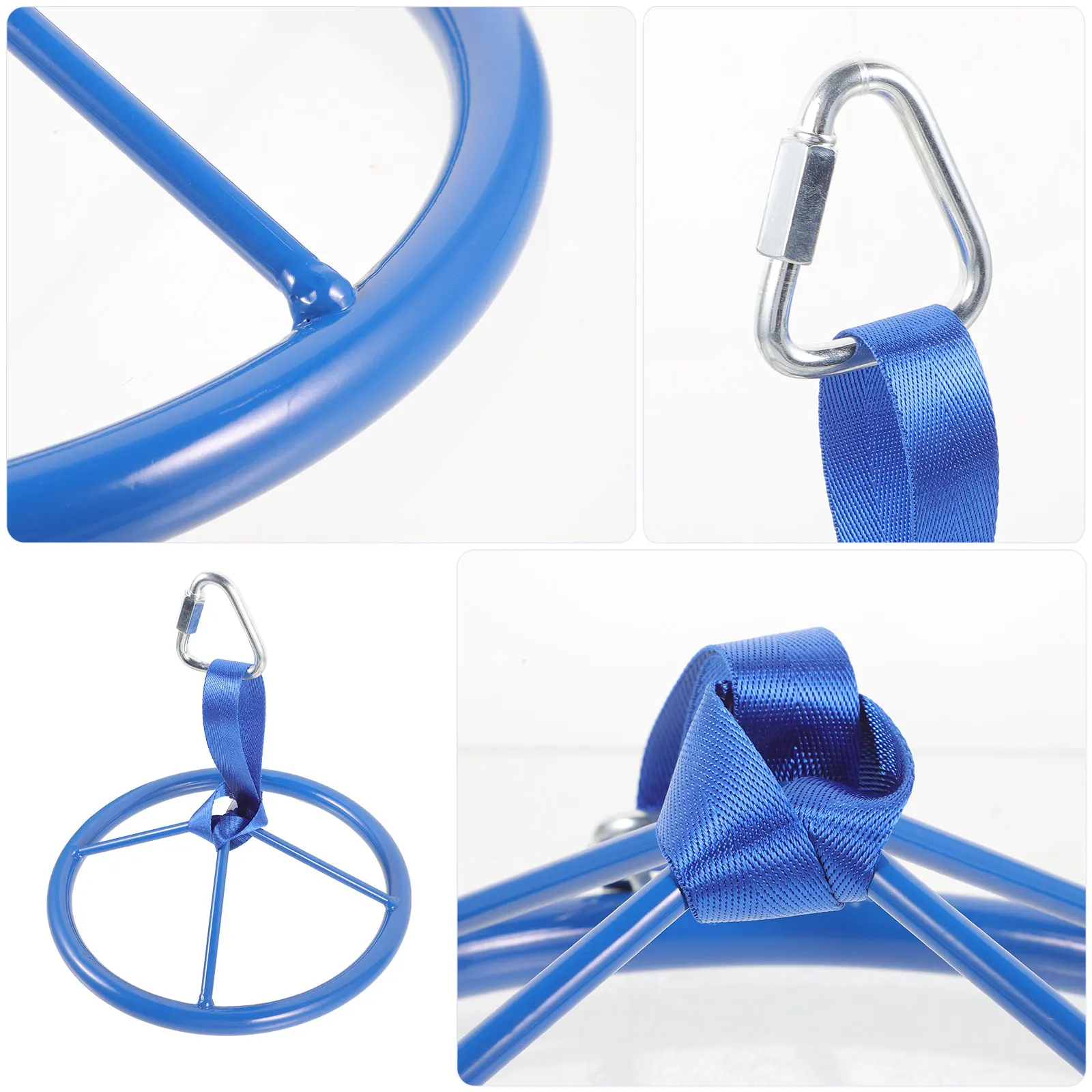 

Arm Strength Training Disc Durable Kids Exercise Equipment Hanging Rings for Gymnastics Home Travel Use Practical Fitness Handle