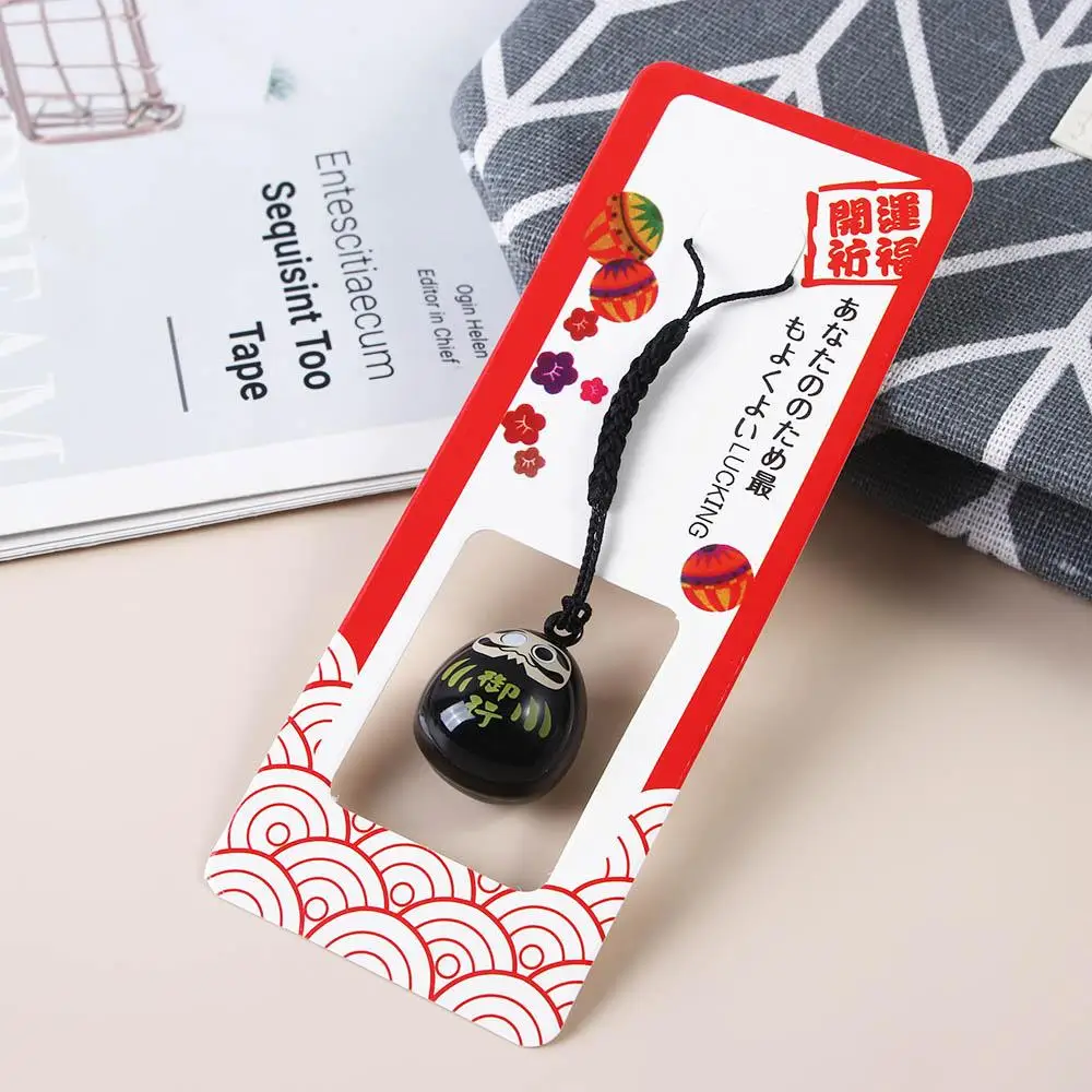 Accessories Jewelry Craft Bag Pendants Phone Pendant Maneki Neko Red Bells Pendant Keyring Lucky Cat Keychains Japan Daruma