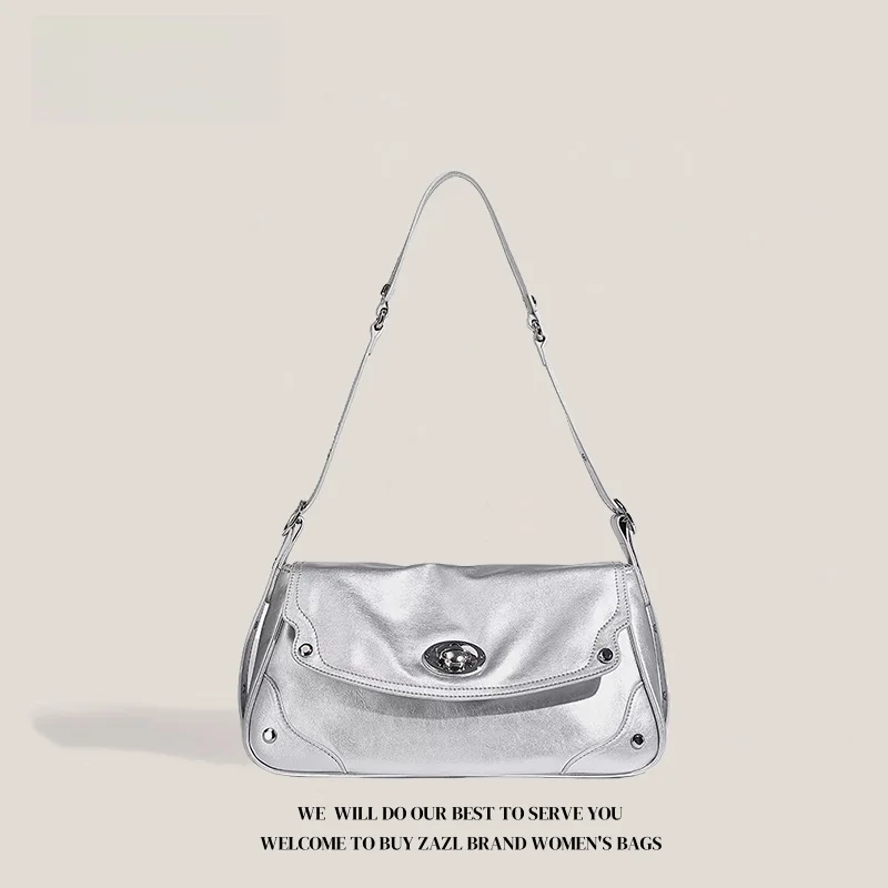 ZAZL Women's Commuter oulder Crossbody Bag Luxury Underarm Design Soft PU Leather Briti Sle Faion Small Size Bag