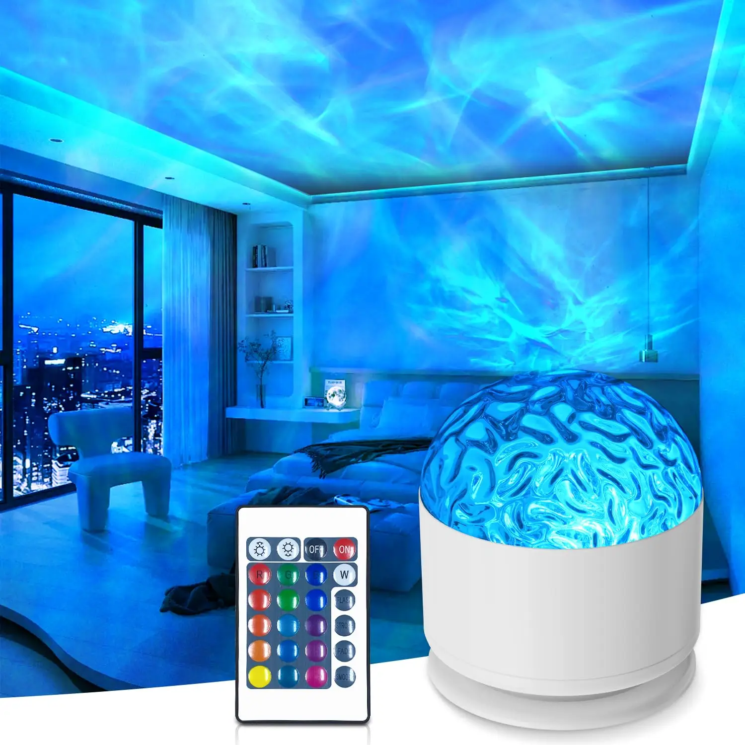 

Luminorth Projector Light 16 Colors Northern Lights Projector Lamp Galaxy Ceiling Luminorthe Cube Lamp for Bedroom Game Rooms