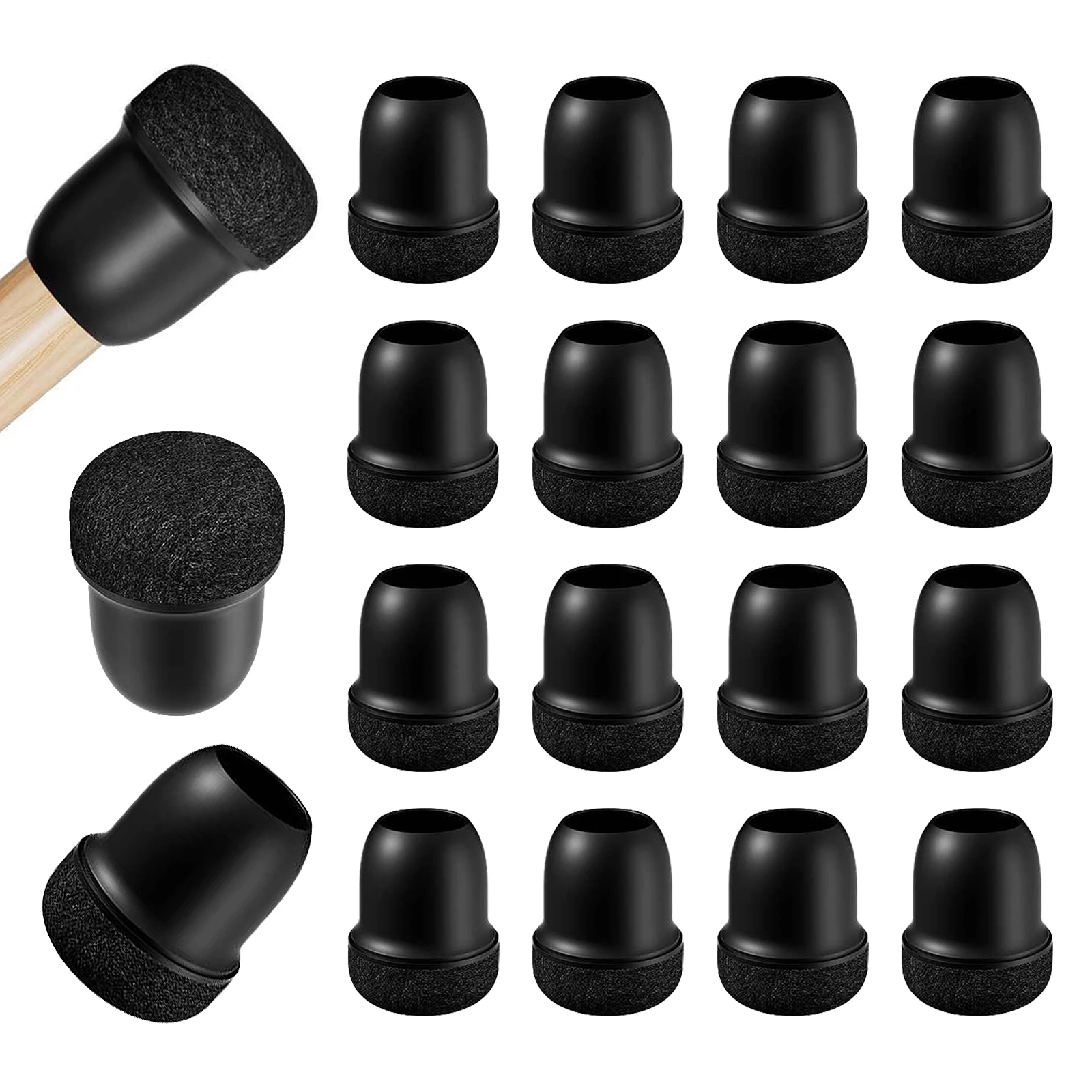 

16PCS Chair Leg Protectors Silicone with Thick Wrap Felt Furniture Leg Pads for Protecting Floors from Scratches and Noise
