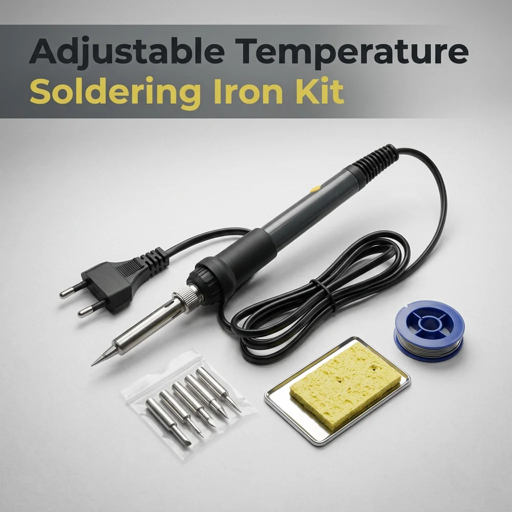 1/5pcs 60W Adjustable Temperature Electric Soldering Iron EU 220V Welding Iron Rework Station Heat Pen Tips DIY for Repairing