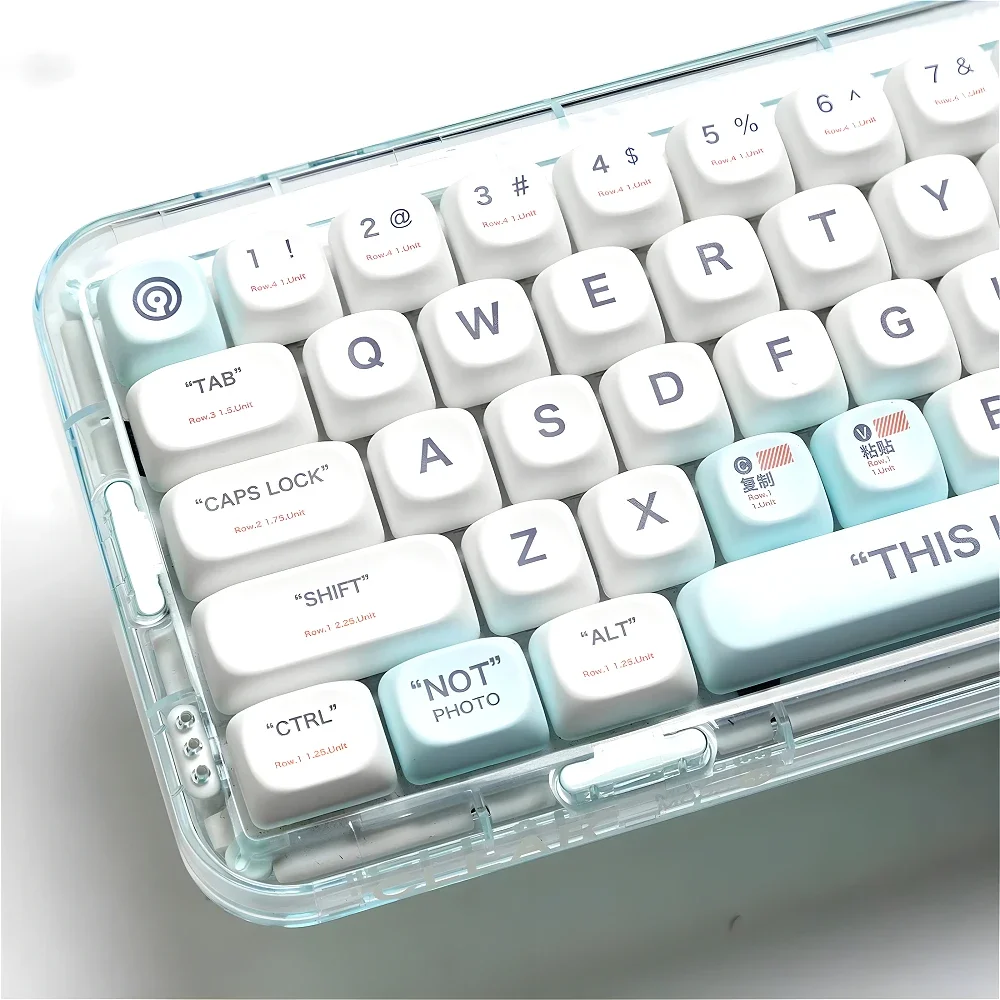 

Plastic Keycaps MOA Keycap Set Simple and Cute MAC Thermosublimation HI75 HI8 K99 F99 104 F87