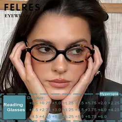 Leopard Vintage Small Oval Reading Glasses Women Men Personality Design Anti Blue Light Glasses Transparent Fashion Eyegalsses