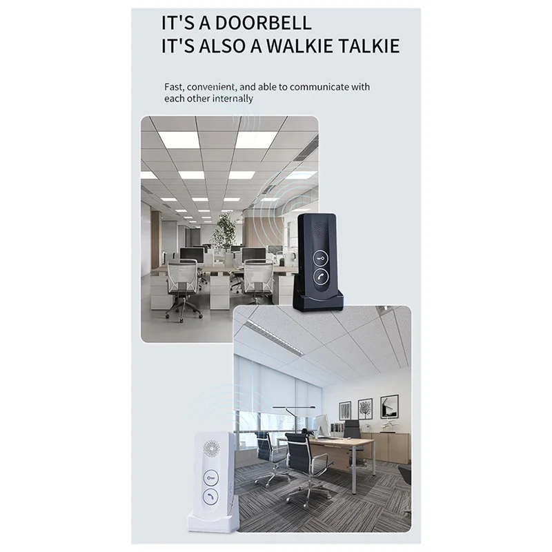 Abzw novo 800m de longa distância ao ar livre campainha sem fio interfone porta telefone desbloqueio intercomunicador bidirecional 433mhz