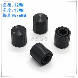 10PCS 12*13MM Plastic Knob Cap Coding Switch Knob Inverter Potentiometer Knob Suitable For 6mm Flower Handle