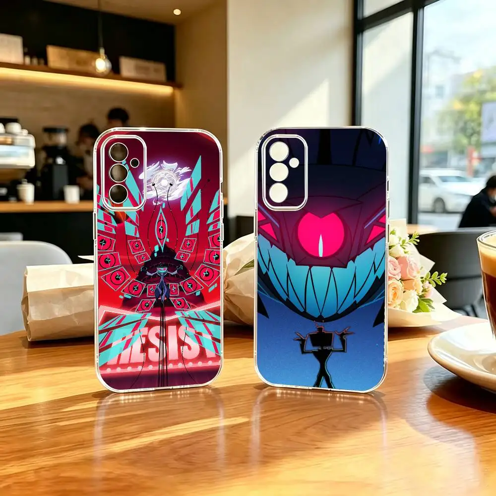 Media Overlord TV Demon V-Vox  Basic Phone Case For Samsung A71, A70, A52, A51, A40, A30, A20 Transparent Cover