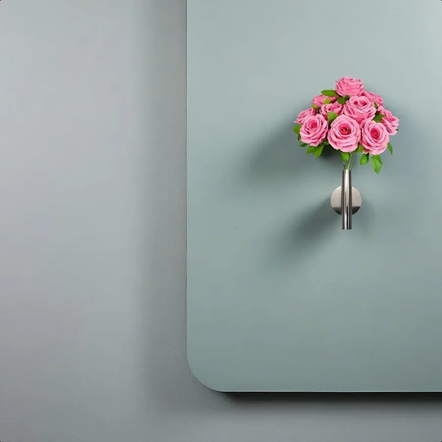 2 шт. золотой настенный декор, настенная ваза для растений, металлическая трубка, декоративный держатель, используемый для демонстрации сушеных цветов, искусственных цветов, также подходит для