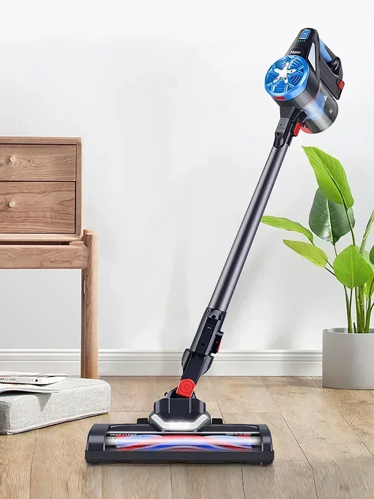 Haier Cordless Vacuum Cleaner - Upright, Powerful, Handheld. Anti-tangle. For Car. Electric Push Type.