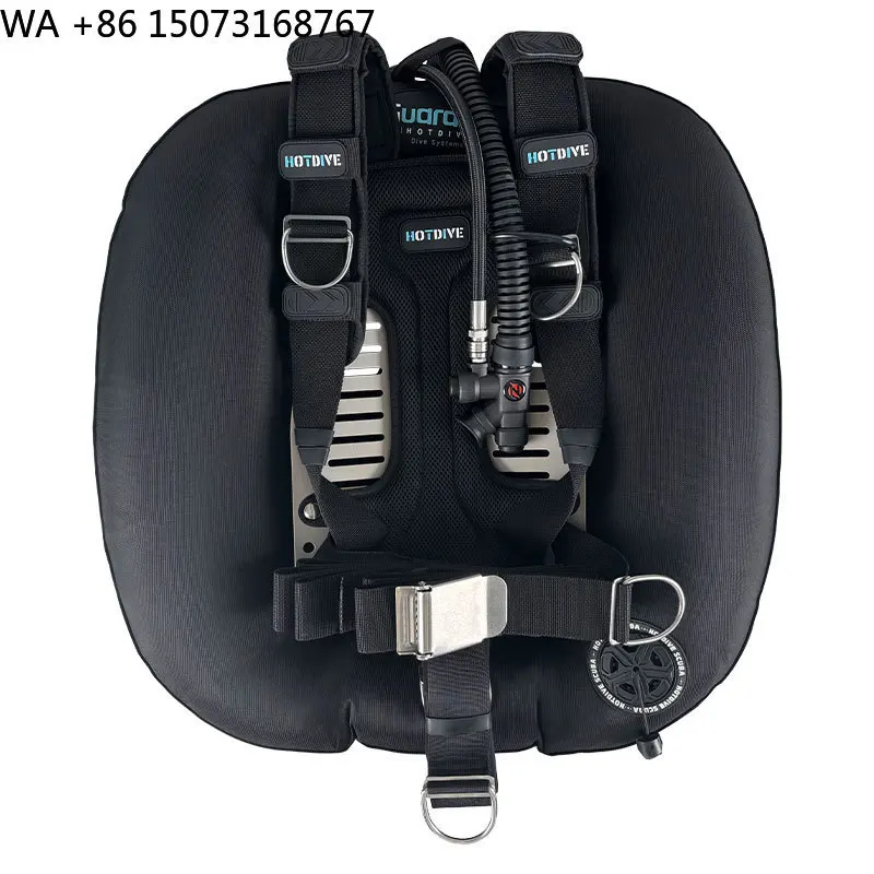 

HOTDIVE Дайвинг Back Fly Плавучесть Технология подводного плавания с одной бутылкой Двойная бутылка Задняя пластина из нержавеющей стали 50 фунтов