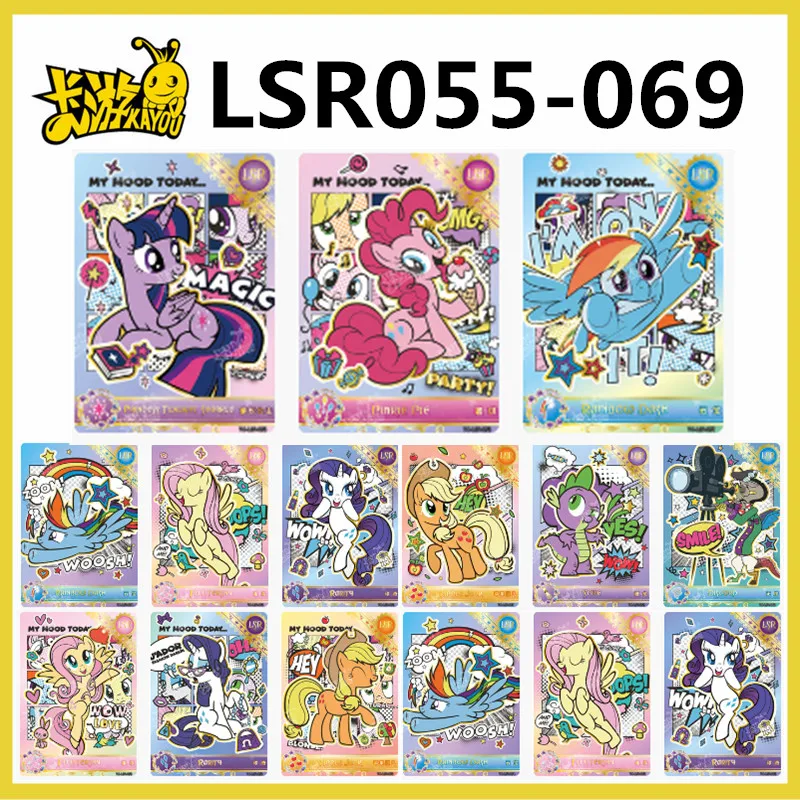 KAyou Autêntico Meu Cartão Pony para Crianças, Anime Limited, Hui Yue 1 Cartão de Coleção Rara, Princesa Menina Brinquedo, Novo Presente, SGR001-006