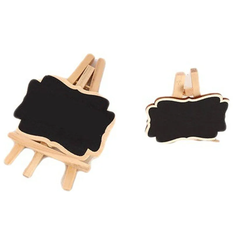 Mini pizarra de madera para el Día de San Valentín, arreglo Floral, decoración de mesa, adorno de Bar, tarjeta de inserción suculenta, etiqueta de precio, 5 uds.