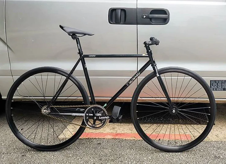 TSUNAMI SNM4130 Fixed Gear Bike CR-MO Steel Frame Lightweight