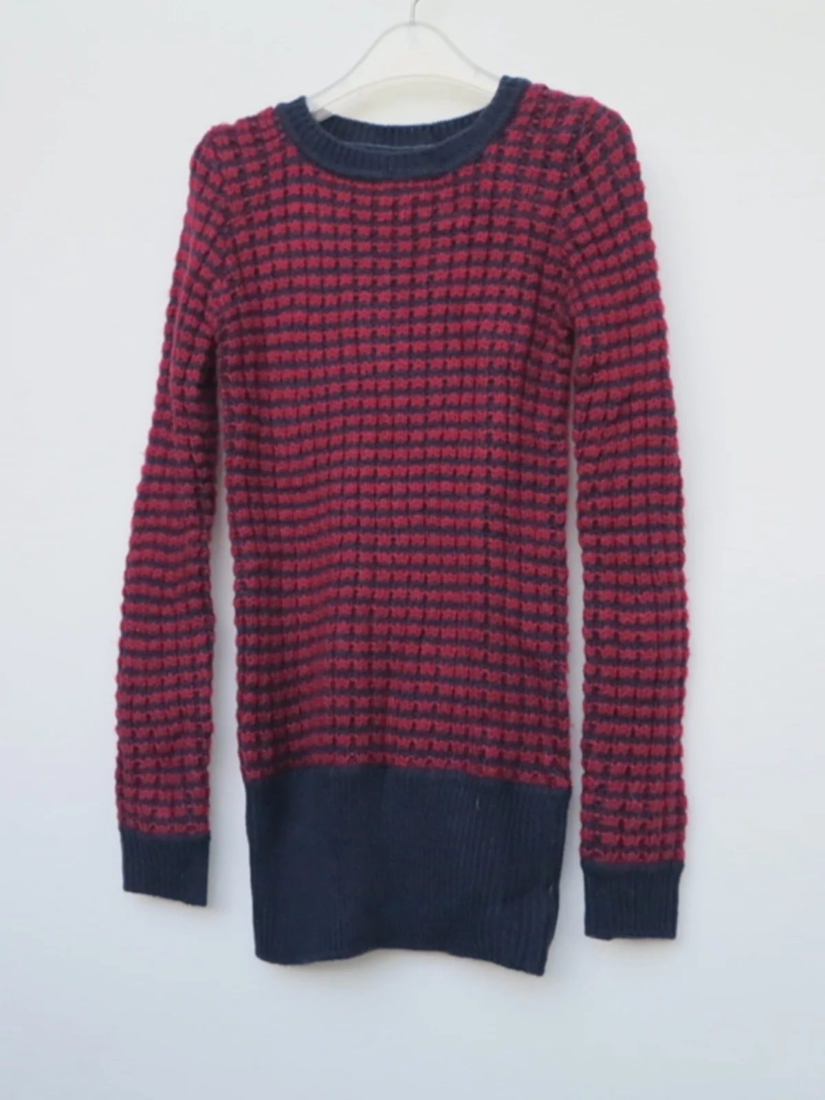 

Eetta Special S Bule круглый Ne вязаный свитер женский осень-зима k синий красный переплетенный цветочный дизайн Slim Fit Long Sve