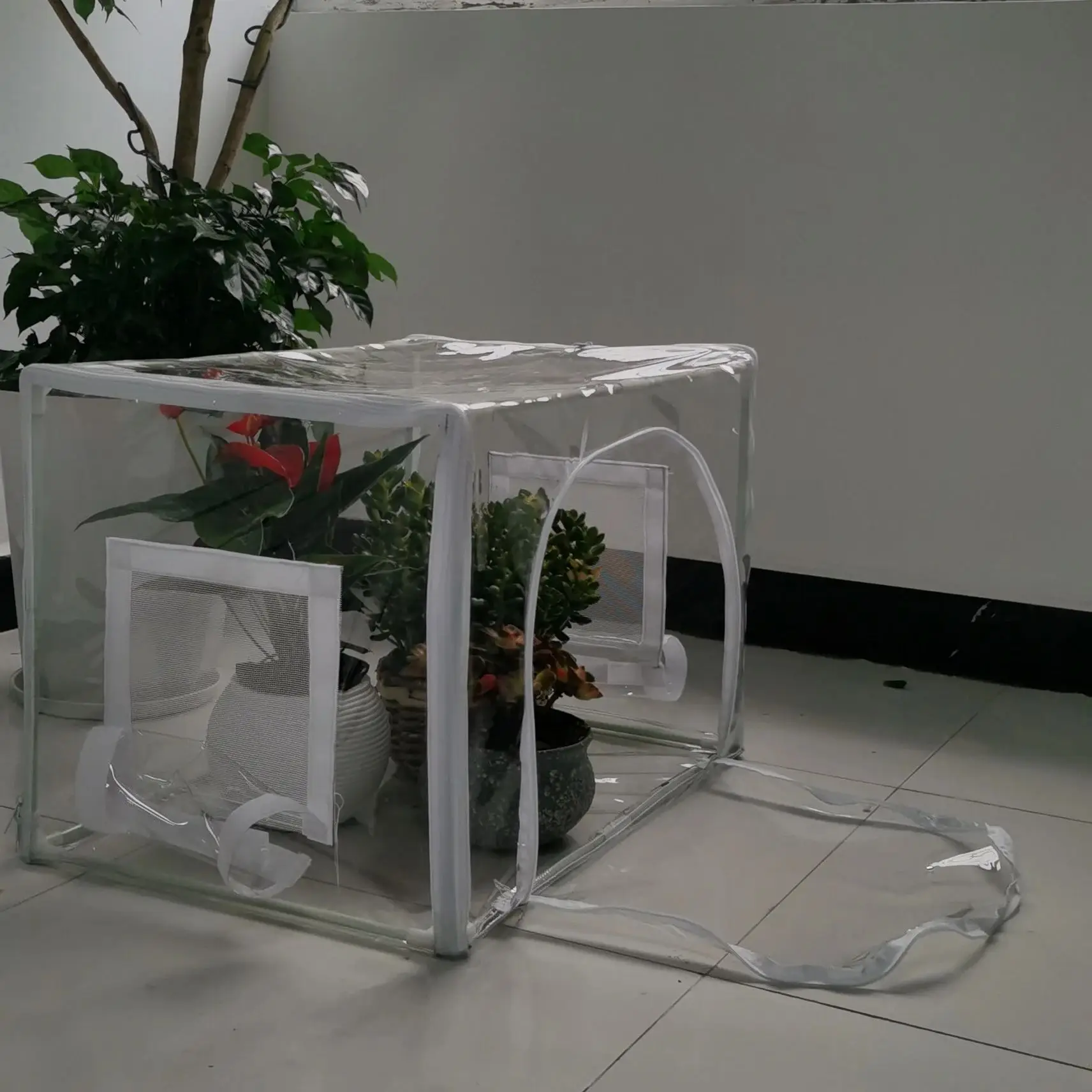 Compact Indoor/Outdoor Greenhouse for Potted Plants & Grow Bags - Space-Saving, Portable, Ideal for Balconies, Patios & Rooms view 4