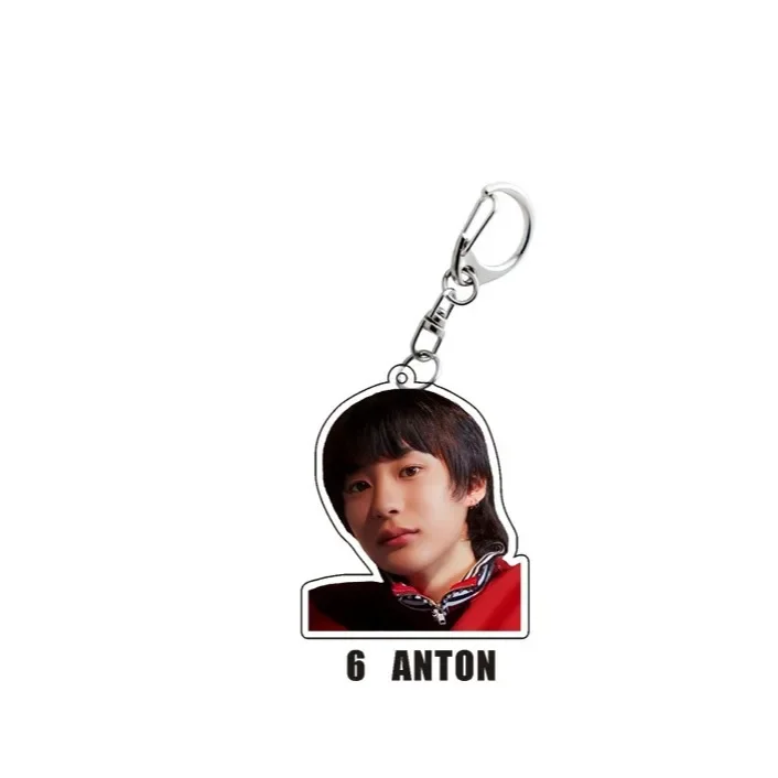 Popular Korean Men's Team SHOTARO EUNSEOK SUNGCHAN WONBIN Keyring Pendant Star Surrounding Transparent Acrylic Keychain Pendant