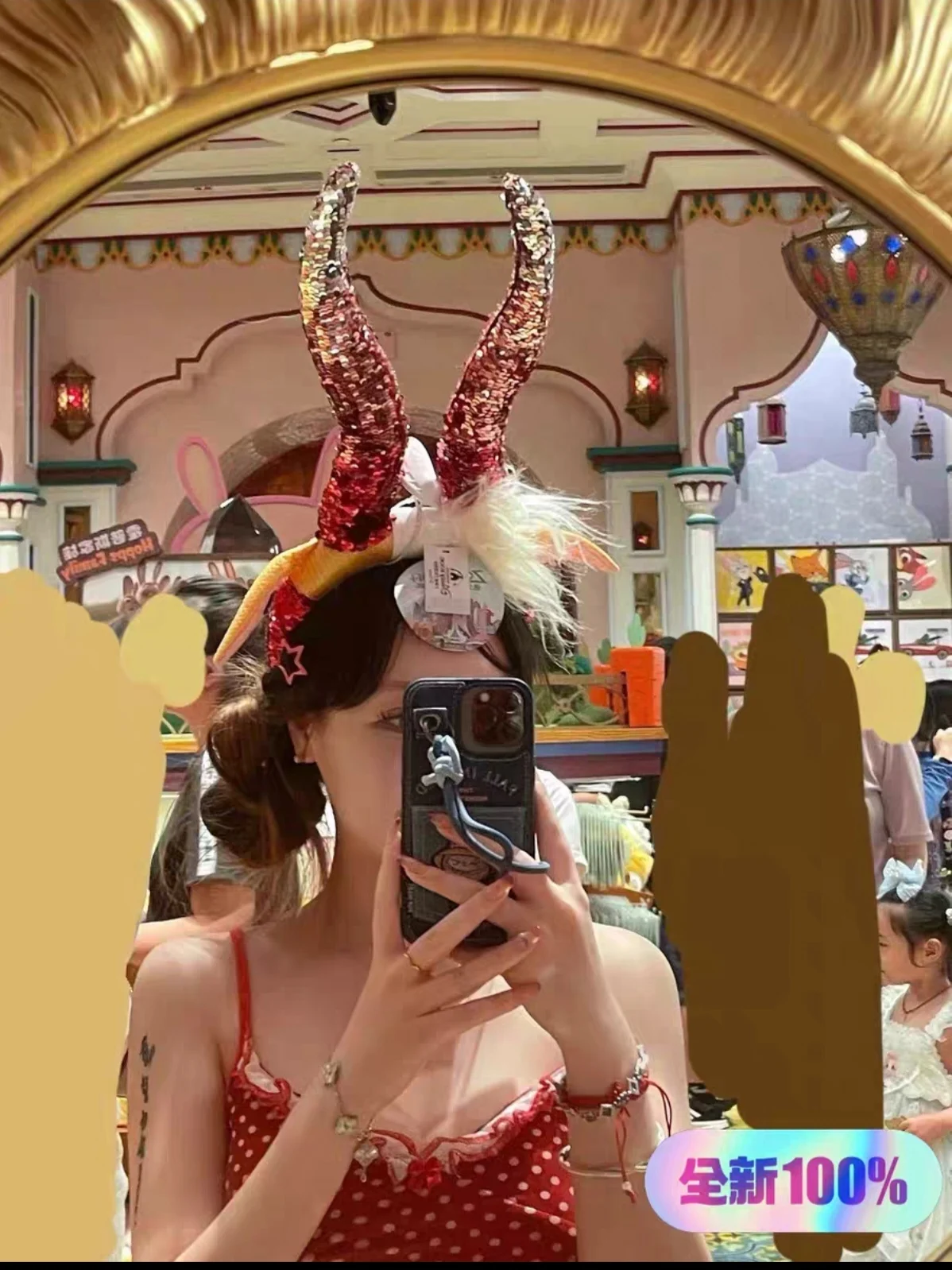 Shanghai Disneyland Zootopia Gazelle Headband Cosplay Headpiece Anime-Inspired Hair Accessory Souvenir Gift view 2