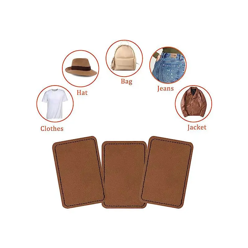 Customized Faux Leather Patch for Beanie Hat, Customized Your Logo Patches, Free Laser Engraving, Free Design for Cloth Bags