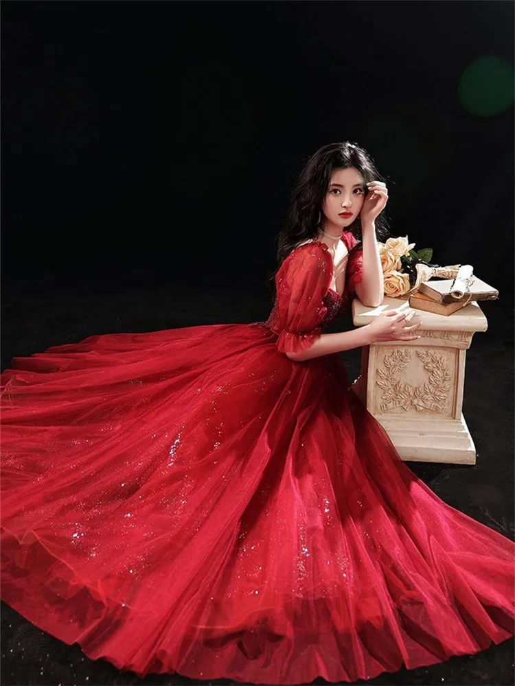 Ruby Red Dress That Turns Heads: A Real User's Honest Review of the Elegant  Wine Red Sequin Evening Gown