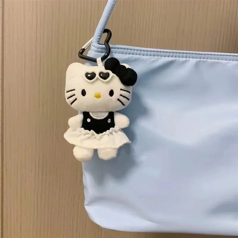 Sanrio Kawaii Hello Kitty Plush Doll Keychain Cartoon Soft Stuffed Toys Widgets Bags Pendant Accessories Birthday Gift For Frien